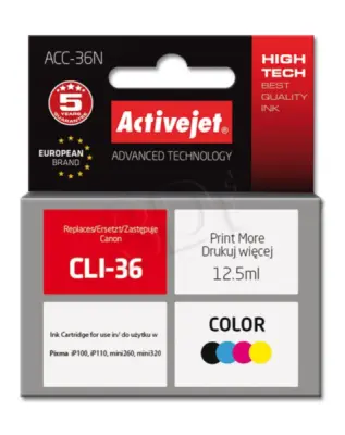 CANON CLI-36 ActiveJet barvno črnilo
