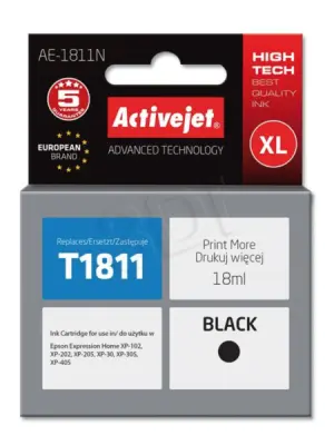 ACTIVEJET Epson T1811 črno črnilo