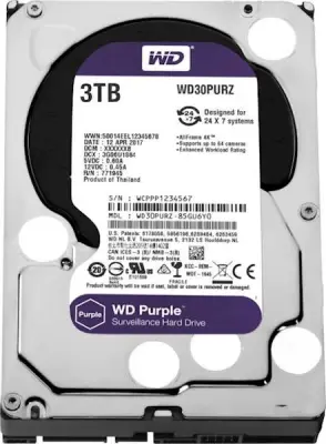 WD PURPLE 3TB SATA3, 6Gb/ s, 54