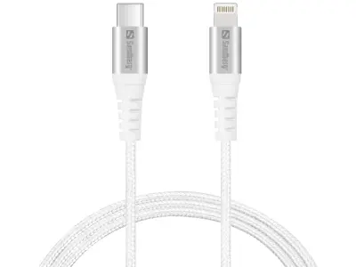 SANDBERG USB-C v Apple Lightning MFI 1m kabel bel