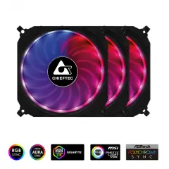 Chieftec TORNADO set RGB venti