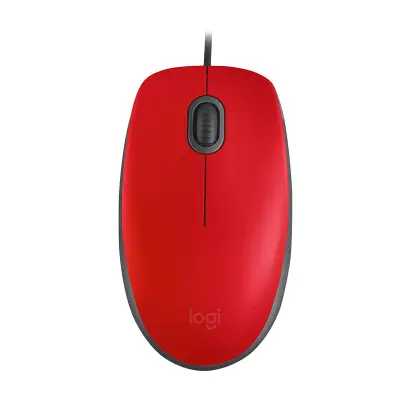 LOGITECH M110, miška, rdeča