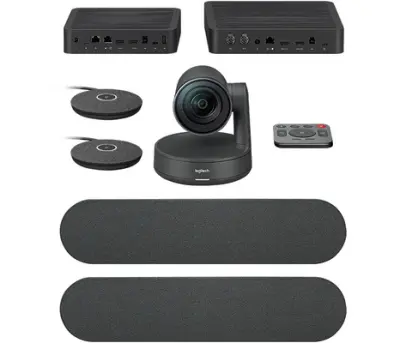 LOGITECH Rally Ultra-HD C onferenceCam - BLACK - USB - PLUGC - EMEA - DUAL SPEAKER EU