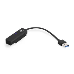 Adapter USB 3.0 v SATA za 2.5" SSD/HDD, črn, Ewent EW7017