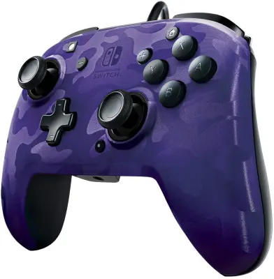 PDP NINTENDO SWITCH Face Off Deluxe Purple-Camo kontroler