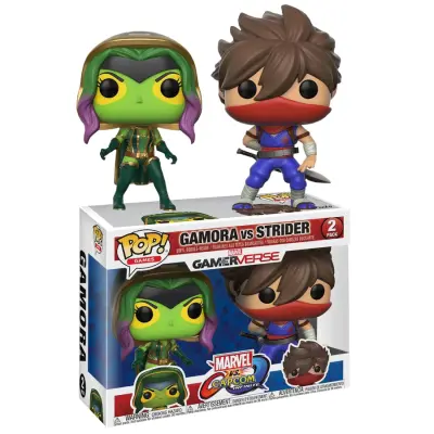 POP! Figura 2-PACK: CAPCO M VS. MARVEL: GAMORA VS STRIDER