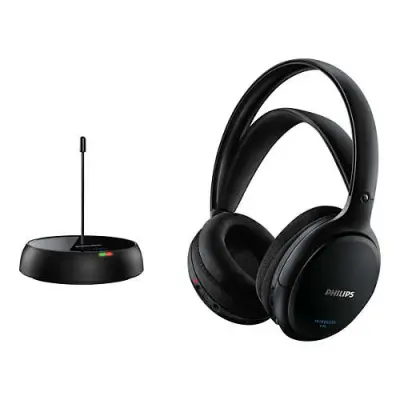 PHILIPS SHC5200 brezžične TV slušalke črne