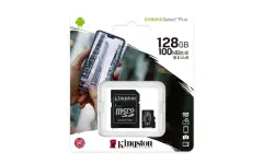 SDXC KINGSTON MICRO 128GB 100MB/s, C10 UHS-I, adapt