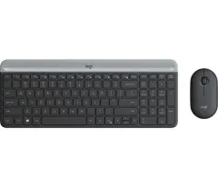 LOGITECH MK470, brezžični komplet tipkovnice in miške, grafitna