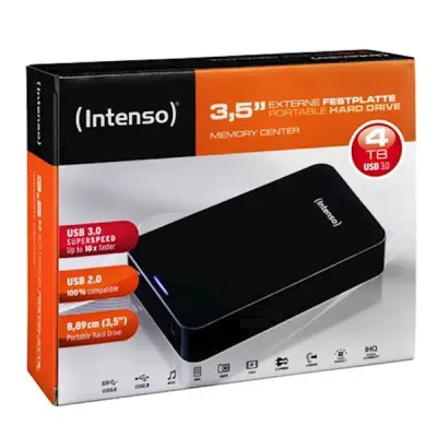 HDD Intenso EXT 4TB 3,5" USB 3.0,b 85MB/s,p 75B/s