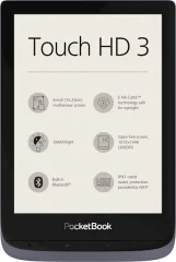 POCKETBOOK Touch HD3 metalik siv e-bralnik