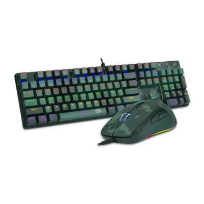 REDRAGON S108 Camouflage Combo 2v1 žična gaming tipkovnica + miška (komplet)
