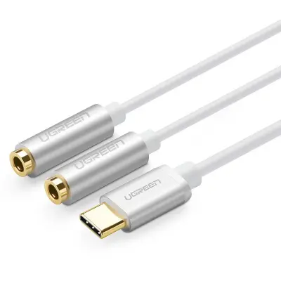 UGREEN razdelilec iz USB-C na 3.5 mm avdio 2x