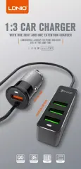 AVTO ADAPTER 12/24V LDNIO C61 1USB QUICK CHARGE + 3 USB 35W