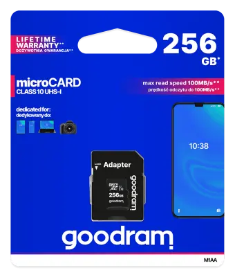 256GB MICRO SDXC 100MB/S SPOMINSKA KARTICA GOODRAM