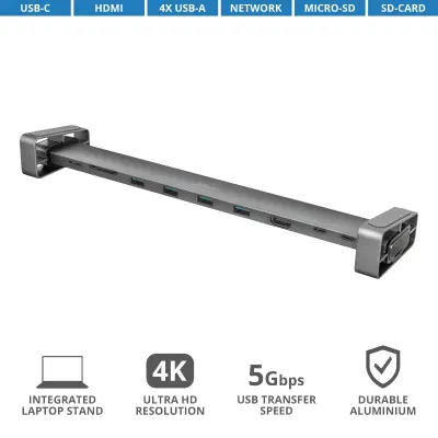 TRUST DALYX ALUMINIUM  USB-C priklopna postaja