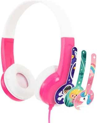 BUDDYPHONES Discover roza žične slušalke