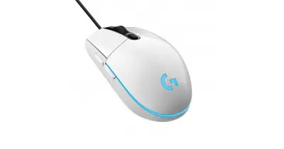 LOGITECH G102 LightSync, gaming miška, bela