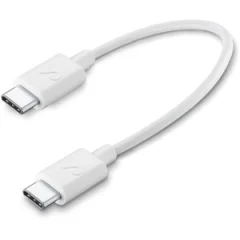 USB kabel, USB-C USB-C; 15cm, bel
