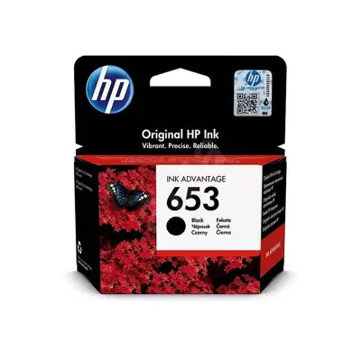 HP 653 črna kartuša