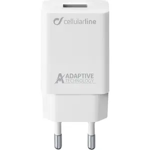 CELLULAR USB hišni polnilec, 15W bel