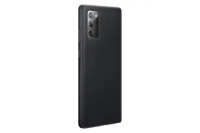 GALAXY NOTE20 ULTRA LEATHER COVER BLACK