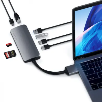 Satechi Type-C Dual Multi media Adapter - Space Gra