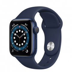 Apple Watch S6 GPS, 40mm Blue Aluminium Case Navy Sport Band