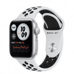 APPLE Watch Nike SE GPS, 40mm Silver Aluminium Black Nike Sport Band pametna ura