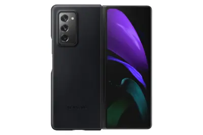 SAMSUNG GALAXY Z FOLD2 LEATHER COVER BLACK