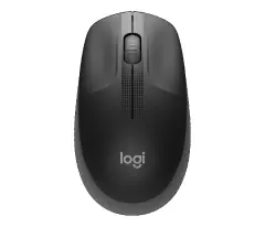 LOGITECH M190, brezžična miška, črna