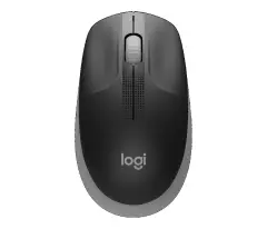 LOGITECH M190, brezžična miška, siva