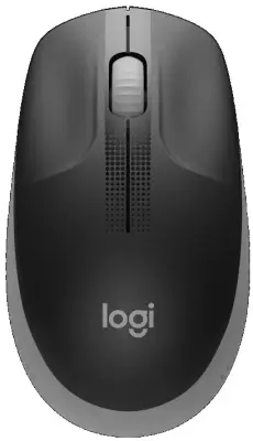 LOGITECH M190, brezžična miška, siva