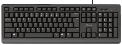 TRUST Primo Silent Black žična tipkovnica