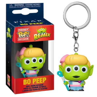 FUNKO POP KEYCHAIN: PIXAR ALIEN REMIX - BO PEEP