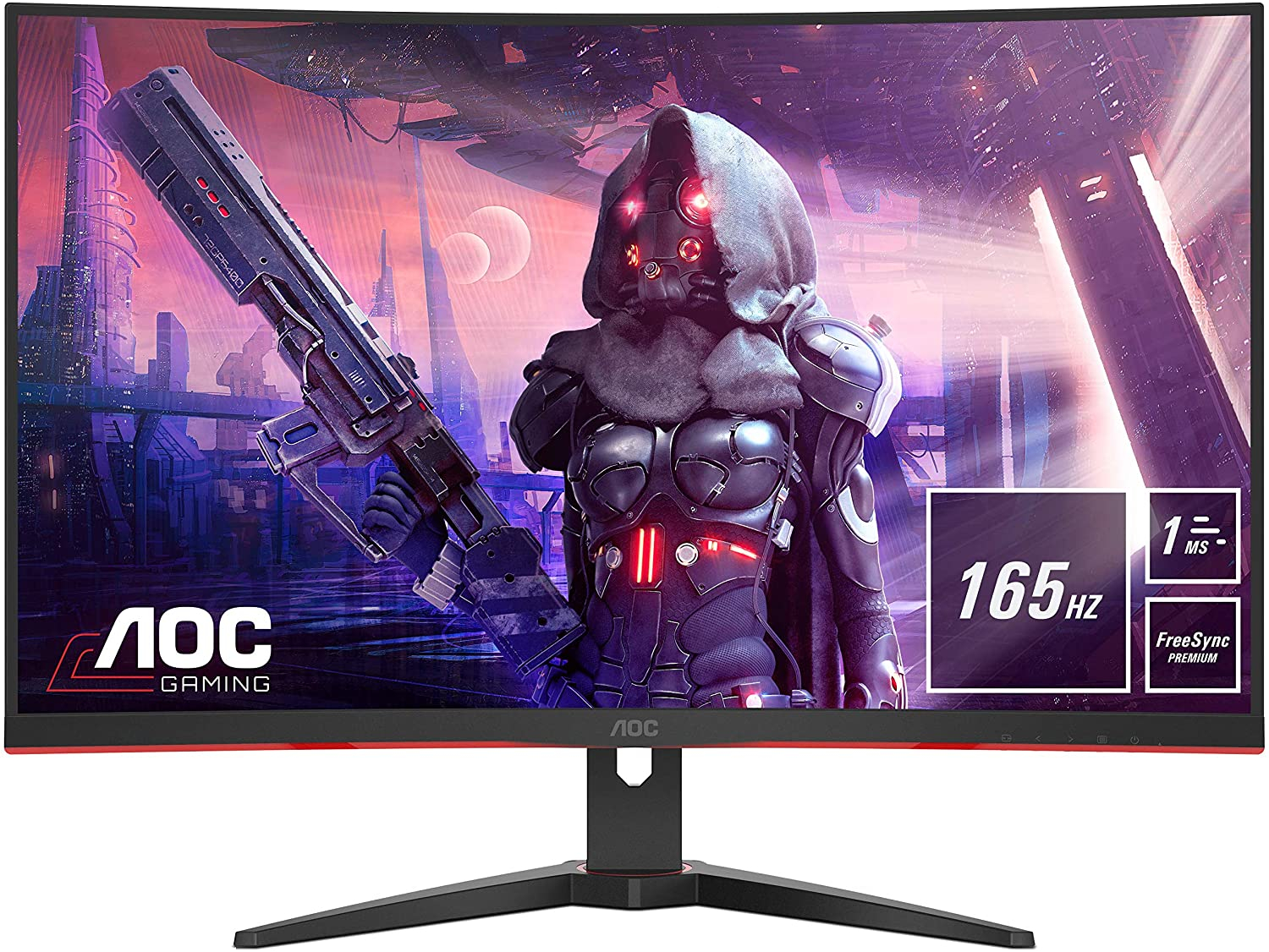 Aoc | 80,0 cm (31,5") |2560x1440 | curved | 165hz | va | 1ms | 2x hdmi displayport | zvočniki 3h | freesync premium | srgb 121% | cq32g2se | gaming monitor 1 Aoc cq32g2se 31. 5'' qhd/165hz/va/dp/hdmi ukrivljen gaming monitor komponentko