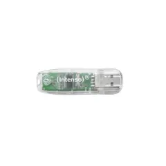 INTENSO 32GB Rainbow Line prozoren, USB 2.0 disk, s pokrovčkom
