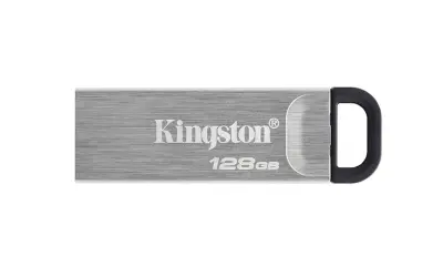 USB disk Kingston 128GB DT Kyson, 3.2 Gen1, 200/60MB/s, kovinski, brez pokrovčka