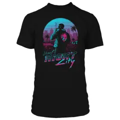JINX CYBERPUNK 2077 DESTINATION NIGHT CITY PREMIUM TEE ČRNA S