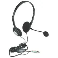 MANHATTAN Stereo 3,5mm žične slušalke z mikrofonom