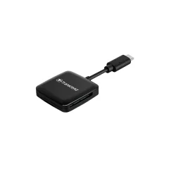 Čitalec kartic Transcend RDC3 črn, USB C 3.2 --> SD, microSD