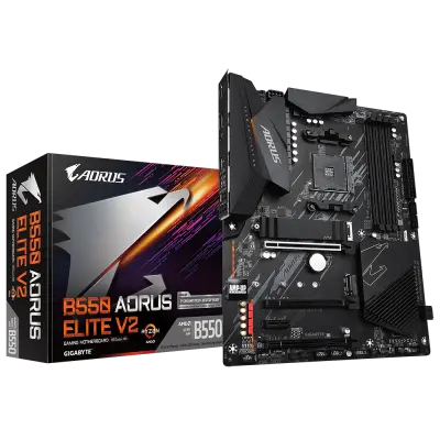 GIGABYTE B550 AORUS ELITE V2, DDR4, SATA3, USB3.2Gen2, DP, AM4 ATX osnovna plošča
