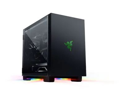 Razer Tomahawk Mini-ITX, računalniško ohišje aluminij, kaljeno steklo