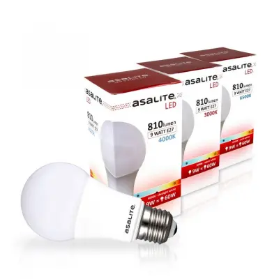 Asalite E27 9W 4000K 810lm LED sijalka