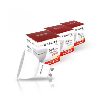 Asalite GU10 7W 4000K 560lm LED sijalka
