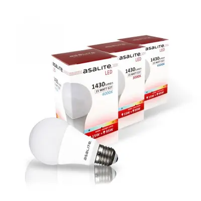 Asalite E27 15W 6500K 1430lm LED sijalka