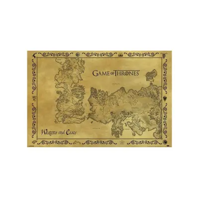 Pyramid GAME OF THRONES - ANTIQUE MAP maxi plakat