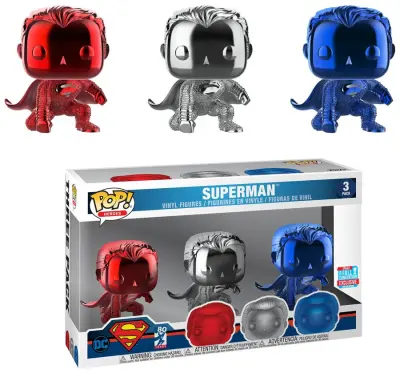 Funko POP MOVIES: JUSTICE LEAGUE 3PK SUPERMAN figura