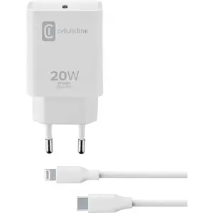 Polnilec+kabel usb-c-mfi Iphone, 20W, CellularLine