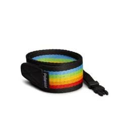 POLAROID Camera Strap Flat Mavrica Črna pasek